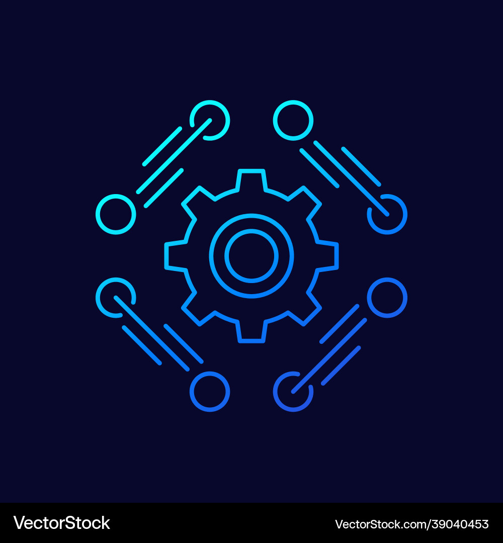 Software api line icon vector image