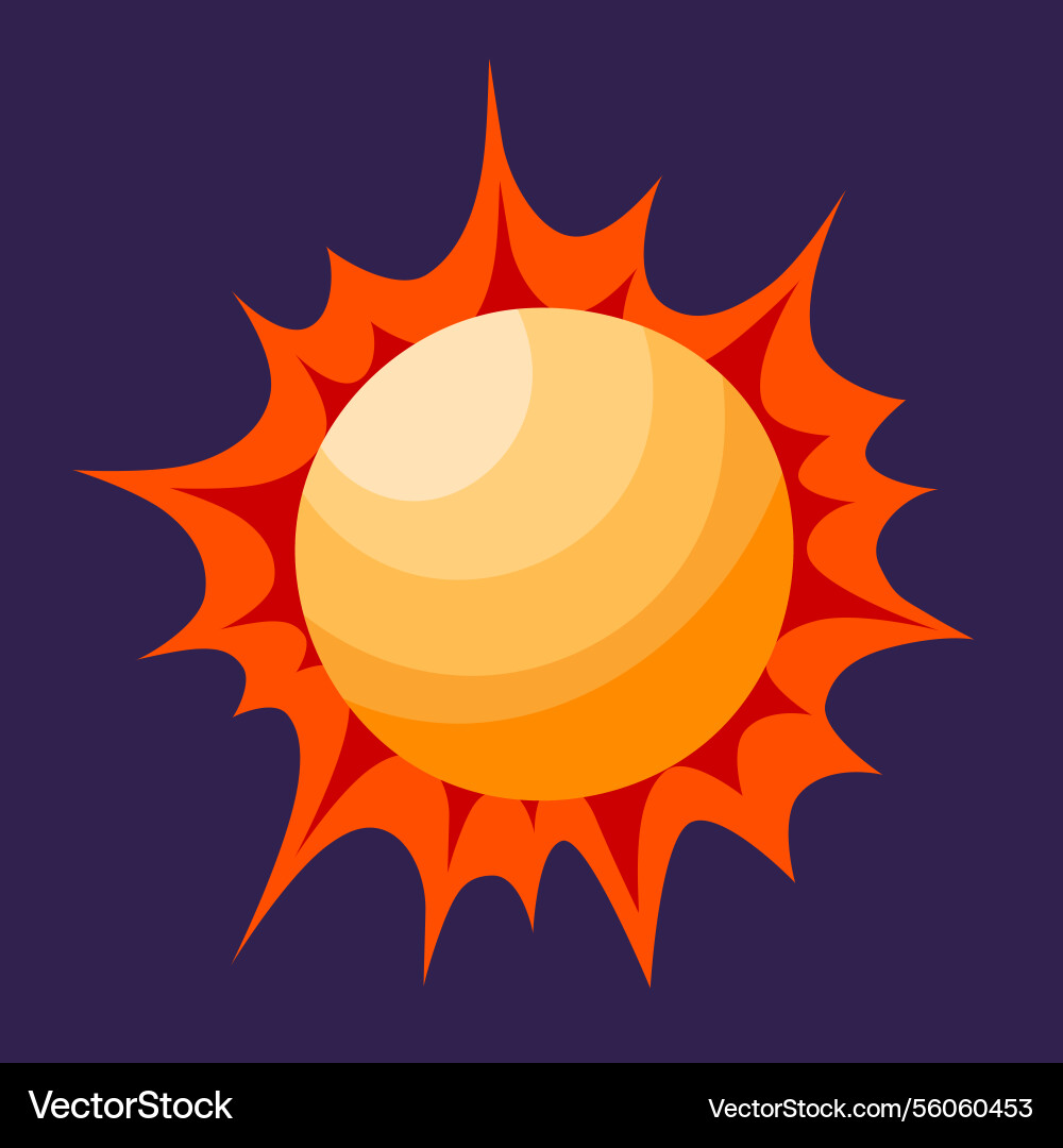 Space planet in cartoon style isolated Space planet in cartoon style isolated vector image