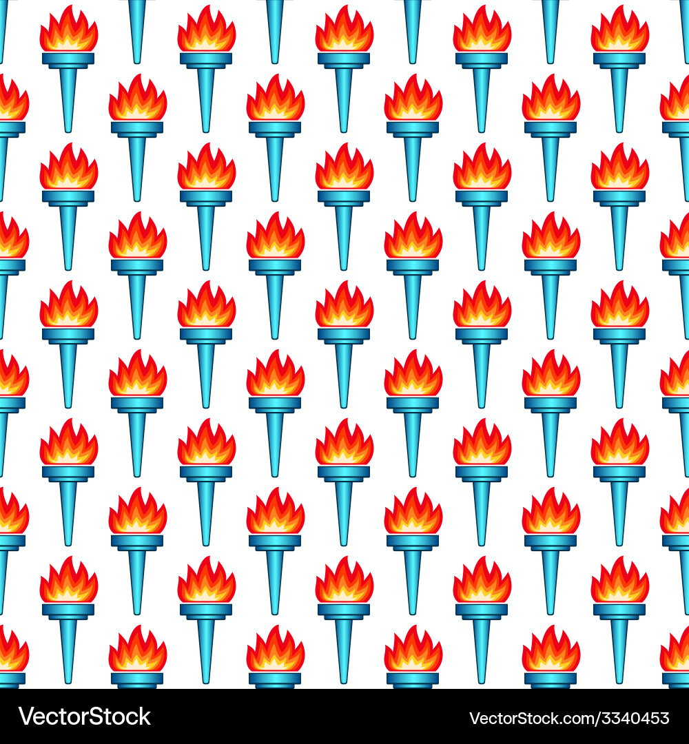 Torch pattern vector image