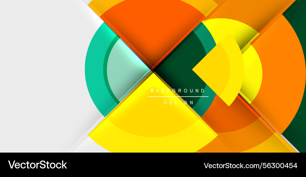 Abstract geometric design overlapping circles Abstract geometric design overlapping circles vector image