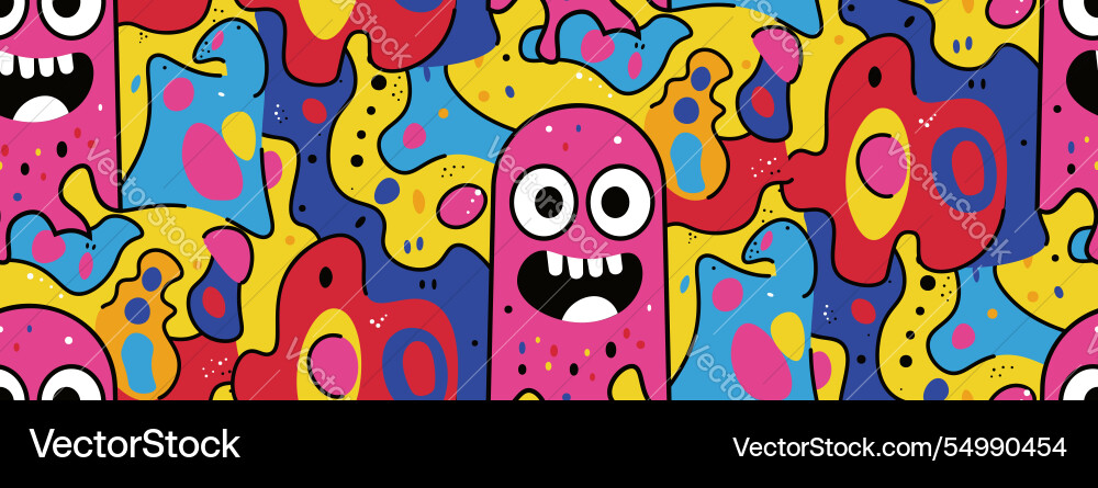 Abstract multicolored spots seamless pattern Abstract multicolored spots seamless pattern vector image