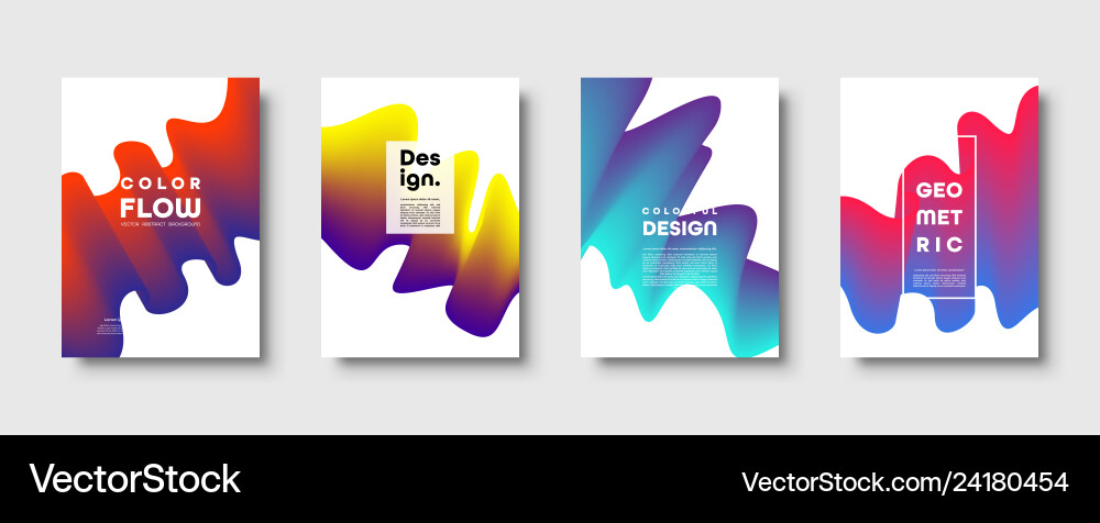 Abstract trendy geometric background with liquid Vector Image