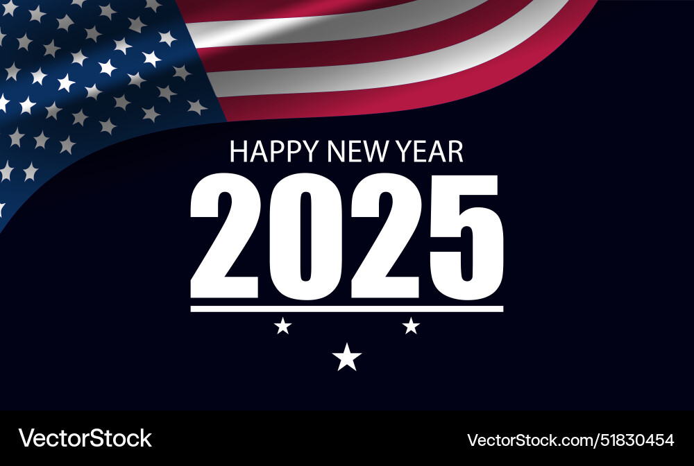 Brighter days ahead anticipating 2025 Royalty Free Vector