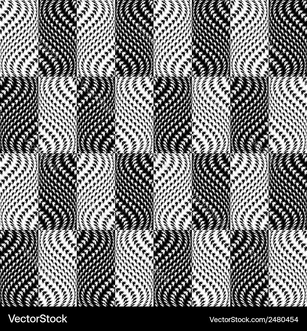 Design seamless monochrome checked pattern Vector Image