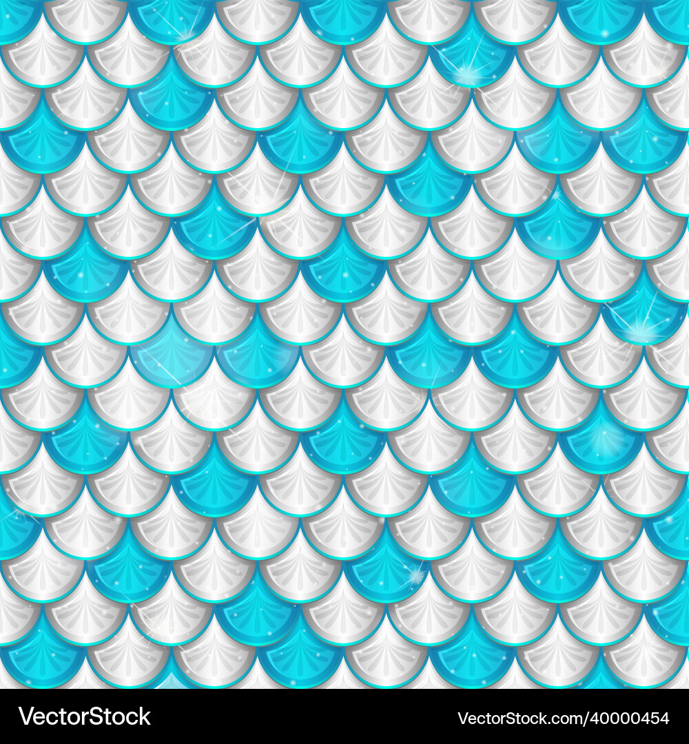 Fish scale seamless pattern background Vector Image