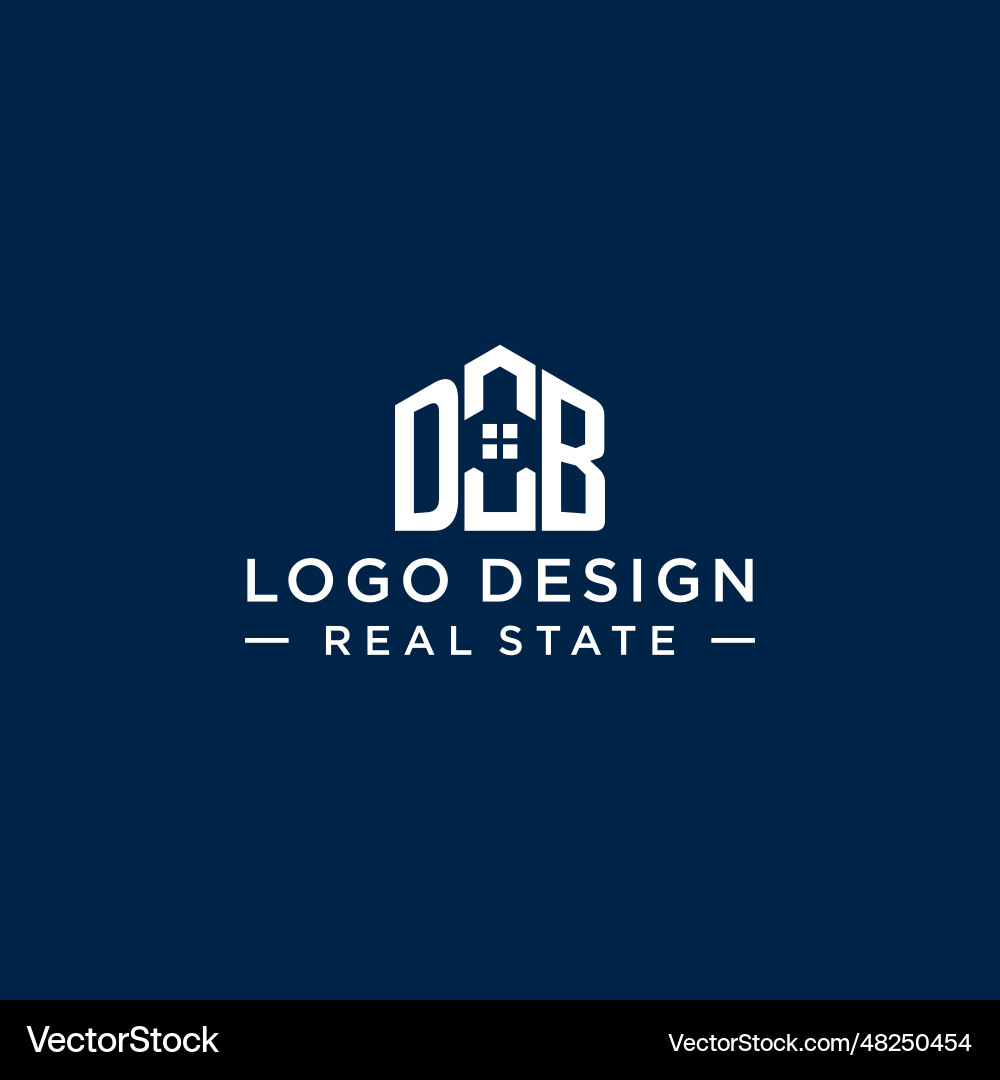 Initial letter db monogram logo with abstract vector image