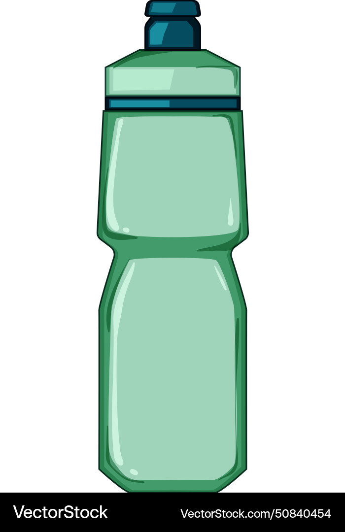 Plastic bike bottle cartoon vector image