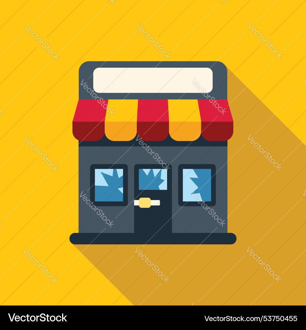 Abandoned store with broken windows displaying Abandoned store with broken windows displaying vector image