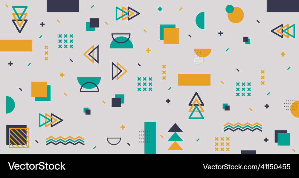 Abstract background with different geometric Abstract background with different geometric vector image