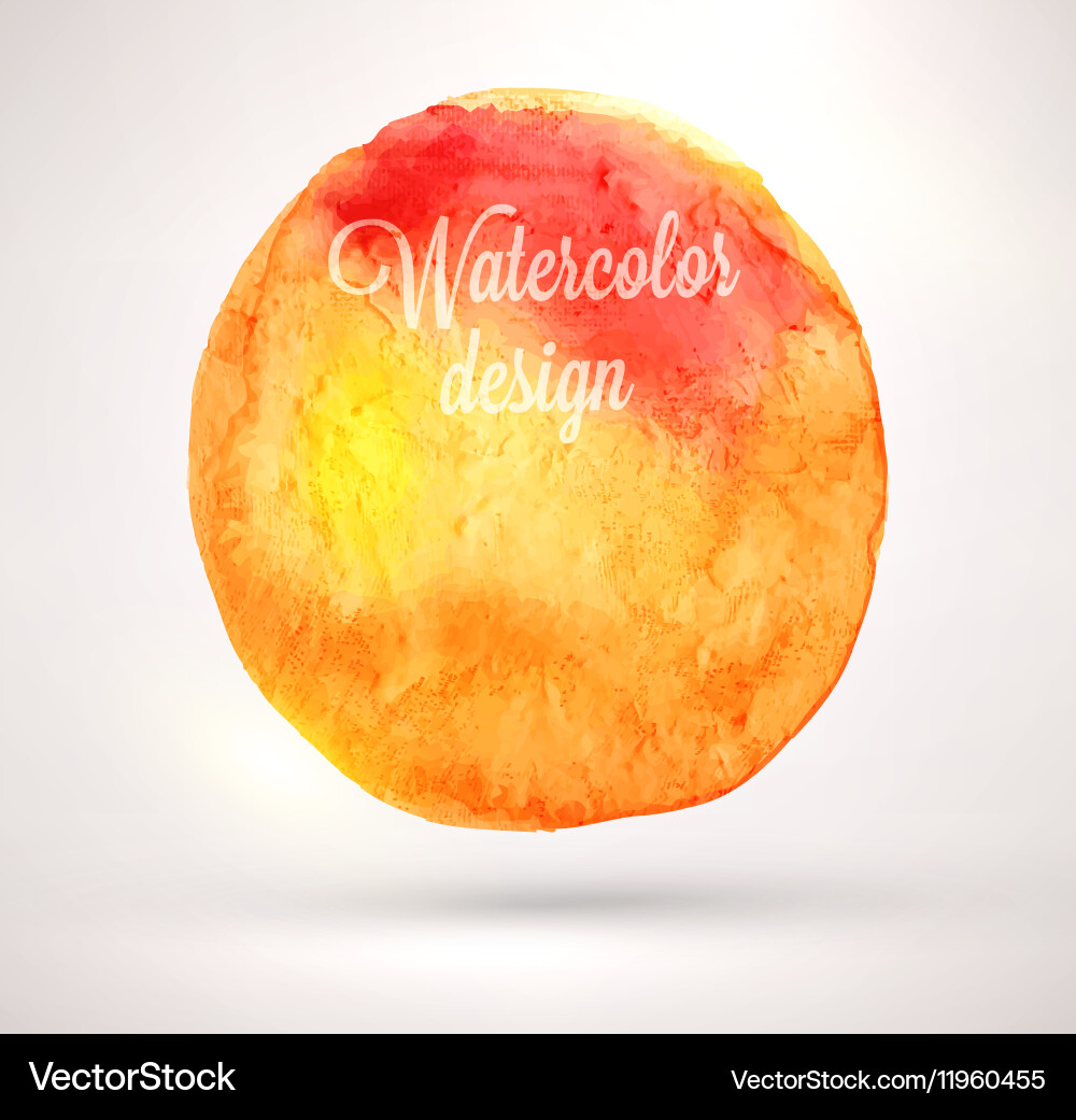 Abstract watercolor design Vector Image