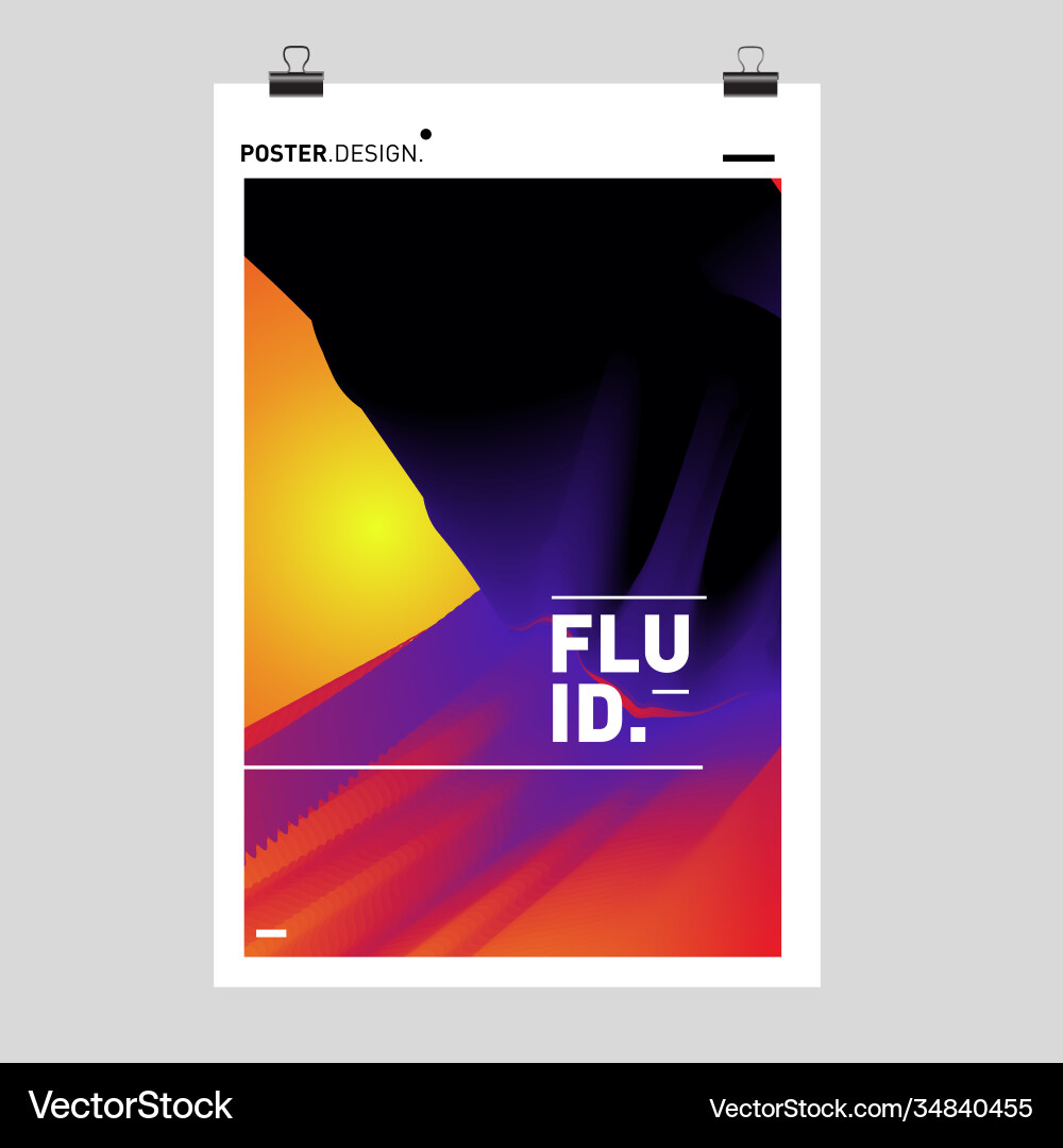 Colorful abstract fluid gradient pattern Colorful abstract fluid gradient pattern Vector Image