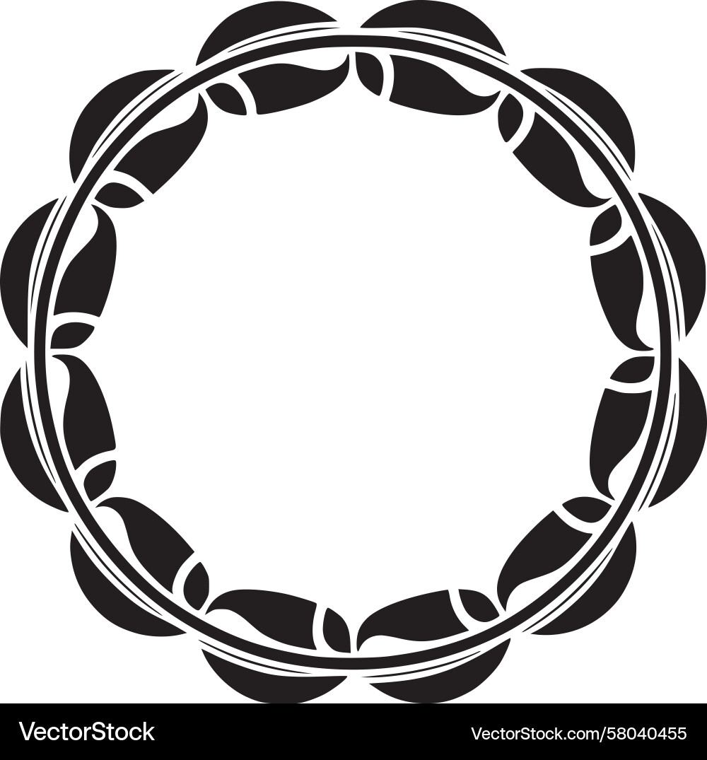 Elegant Circular Border Pattern Vector Image