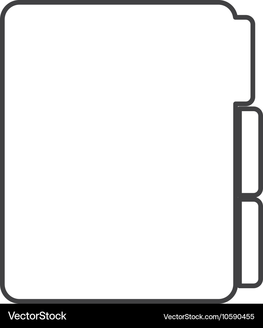 Folder file document isolated icon vector image