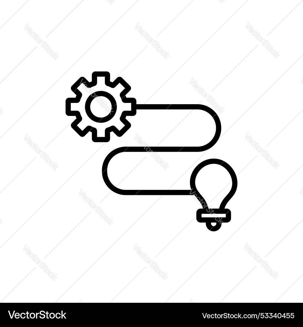 Implementation icon set business execute Implementation icon set business execute vector image