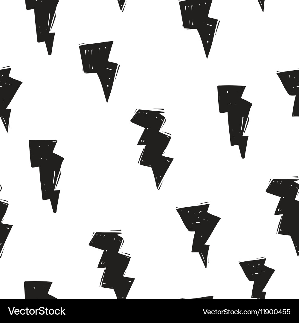 Lightning Bolt Pattern vector image
