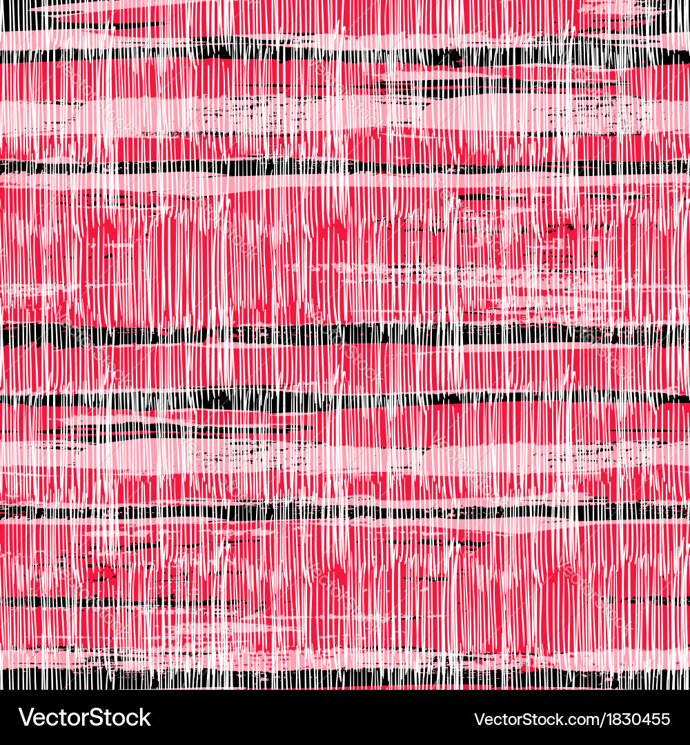 Red Striped Textured Pattern Vector Image