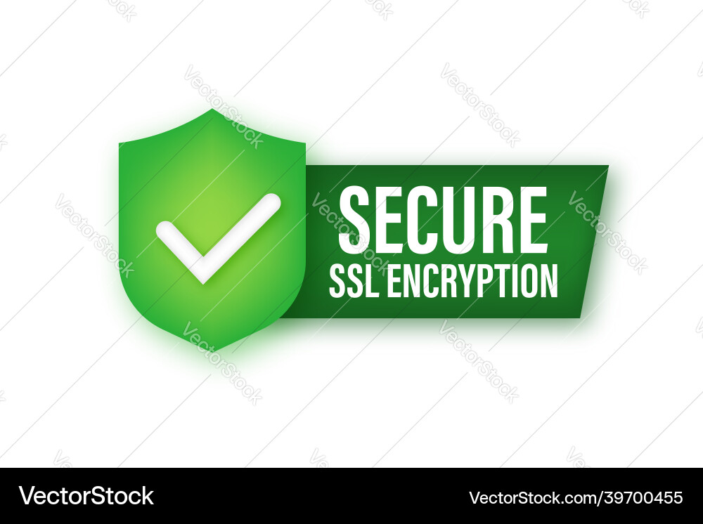 Secure internet connection ssl icon safe vector image