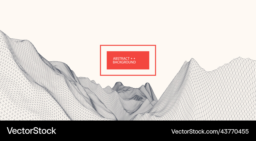Wireframe Landschaft Hintergrund futuristisch Wireframe Landschaft Hintergrund futuristisch vektorbild