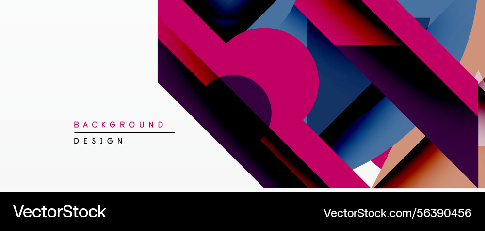 Abstract geometric design features overlapping Abstract geometric design features overlapping vector image