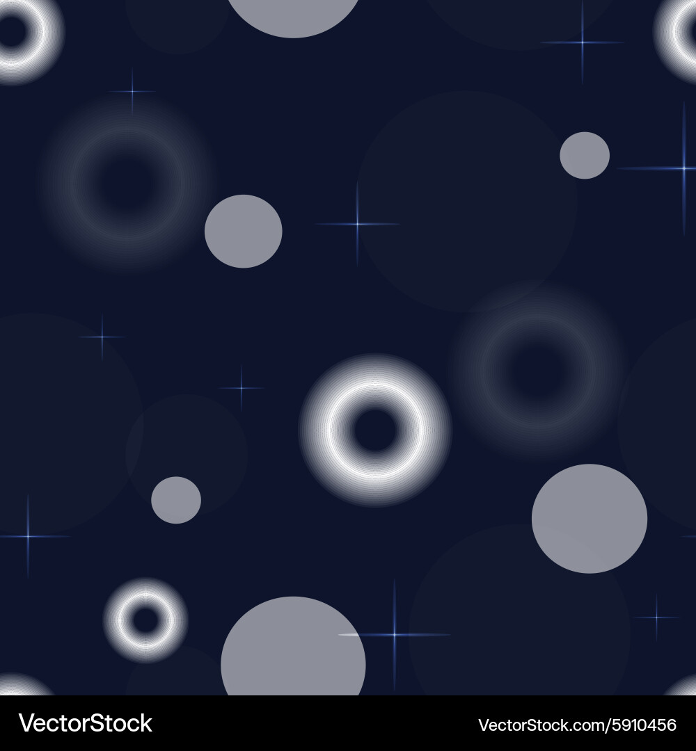 Abstract geometric seamless pattern with shiny vector image
