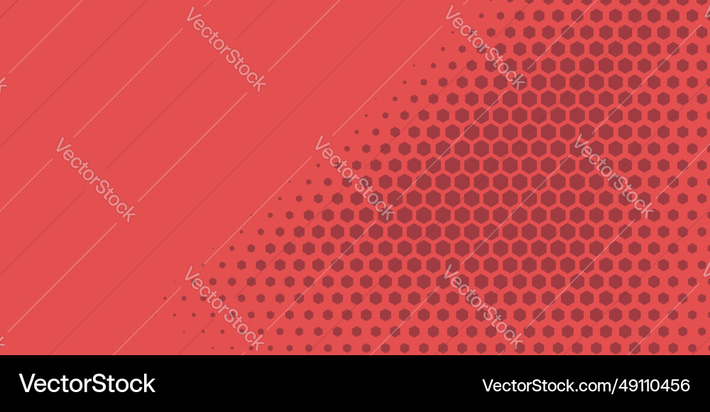 Geometric abstract hexagon two color background Vector Image