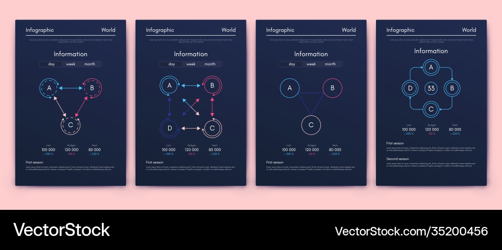 Modern infographic elements for business Modern infographic elements for business vector image