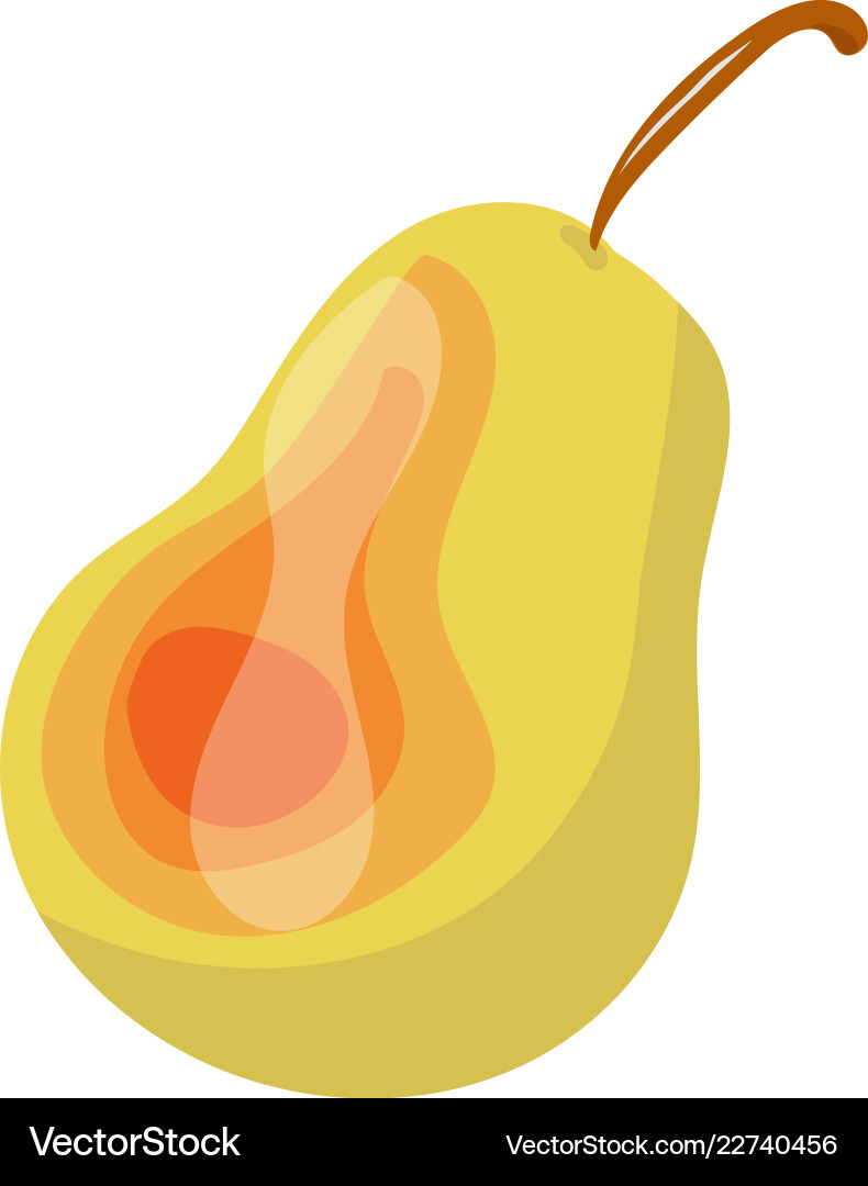Rape pear path isolated can Rape pear path isolated can Vector Image