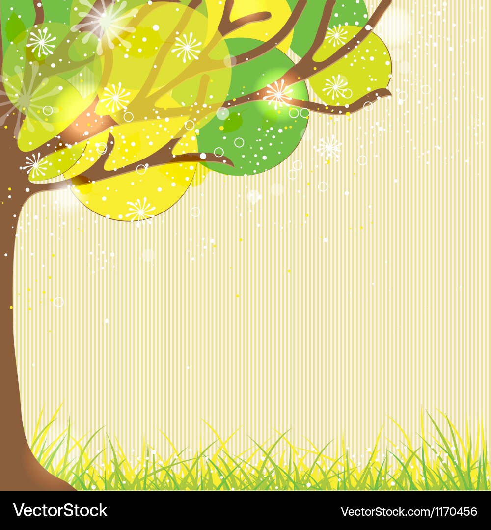 Spring background vector image