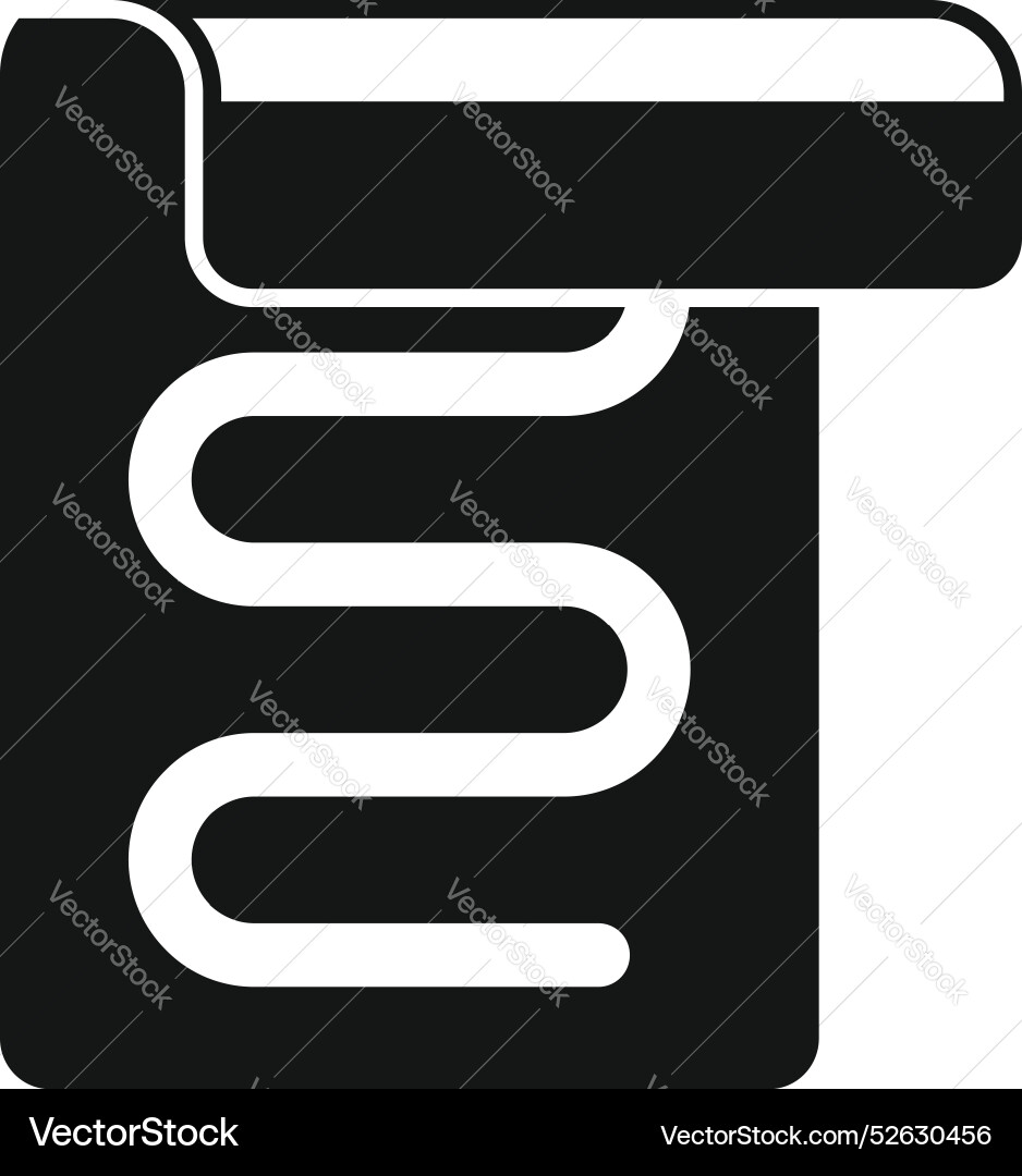 Underfloor heating system installing on concrete Underfloor heating system installing on concrete Vector Image