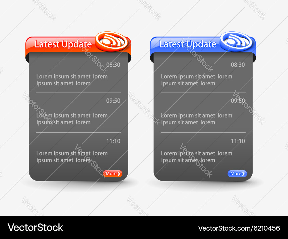Web template element Vector Image