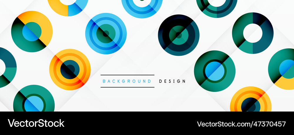 Abstract background with circle symmetric grid vector image