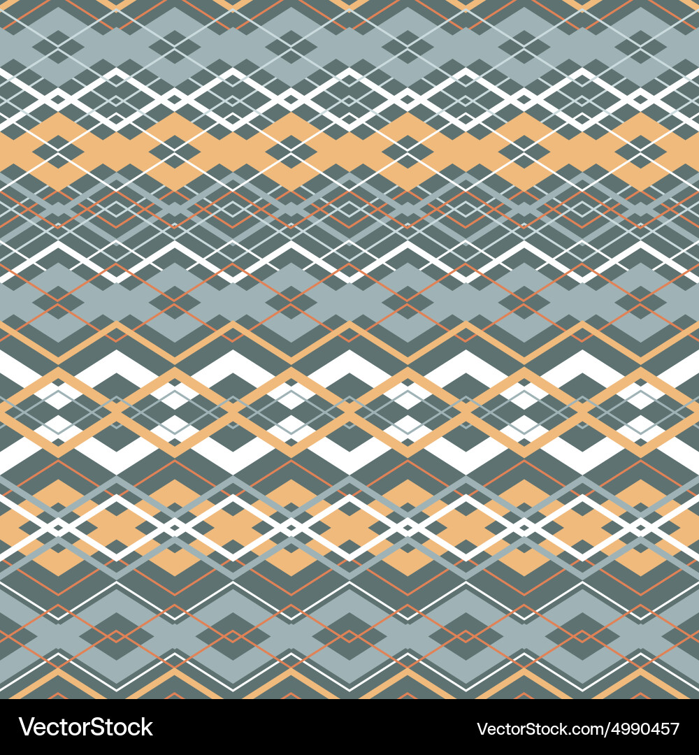 Cross zigzag seamless pattern vector image