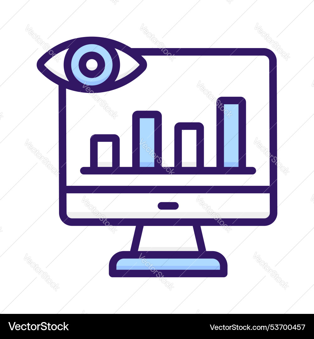 Data monitoring Vector Image