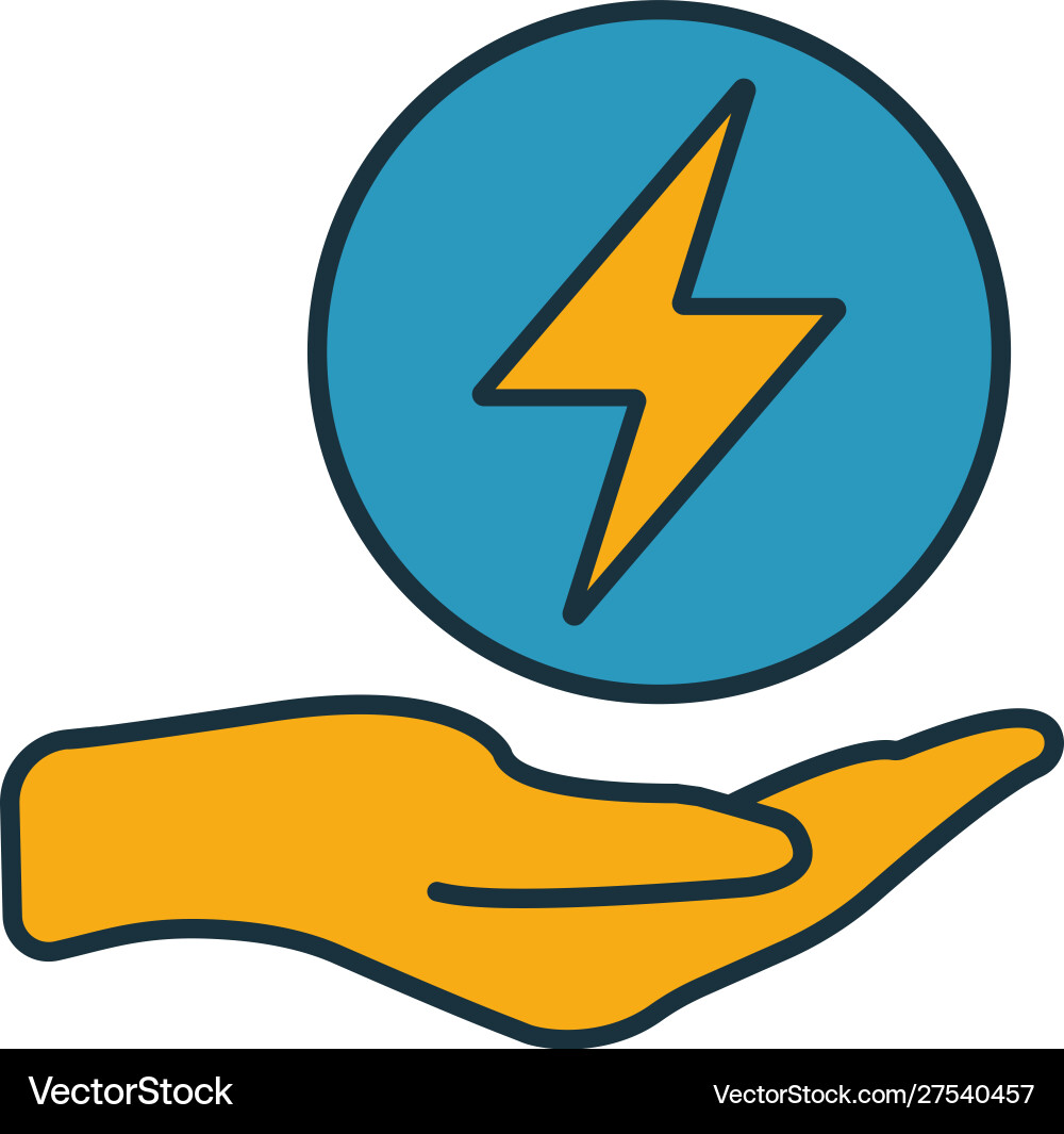 Energy saving icon set four elements in different vector image