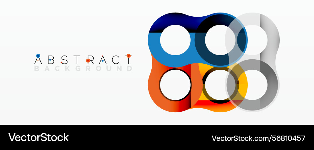 Modern abstract design features overlapping Modern abstract design features overlapping vector image