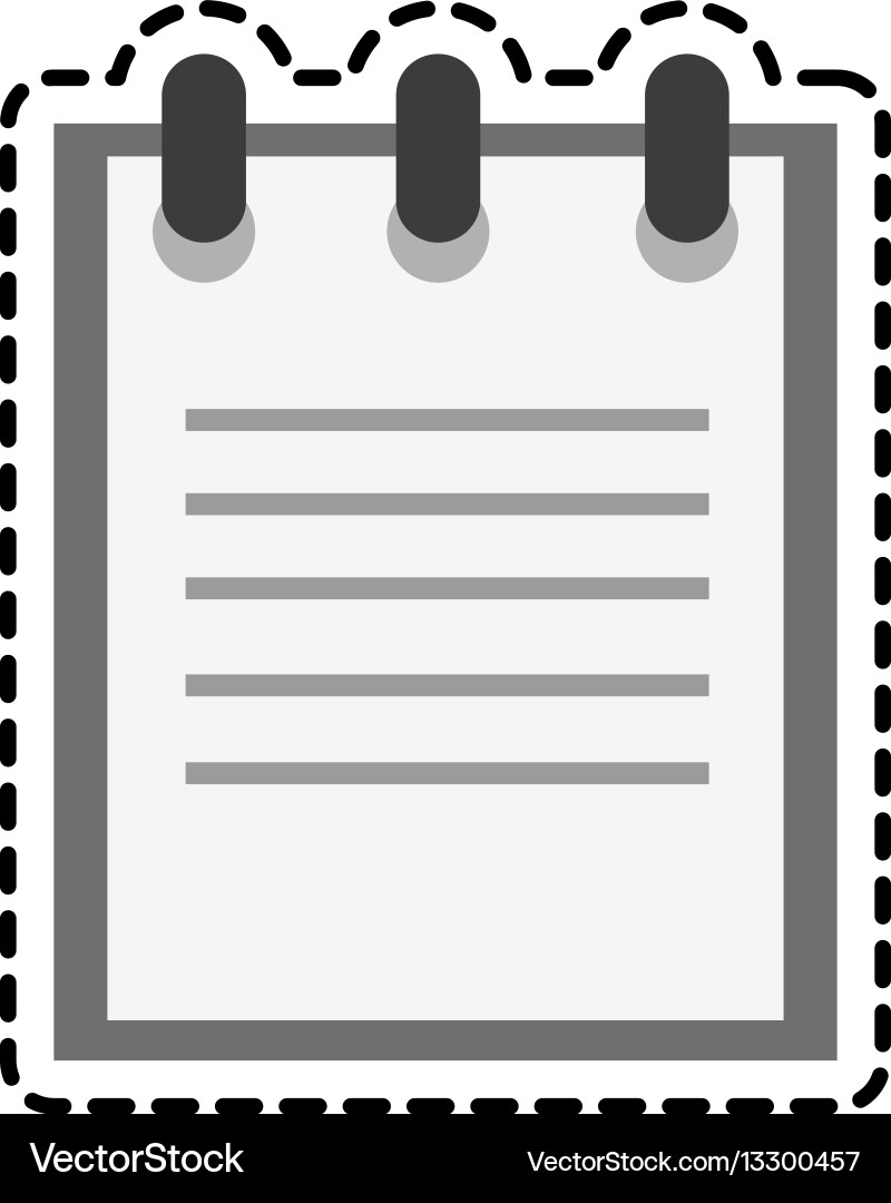 Notebook icon image vector image