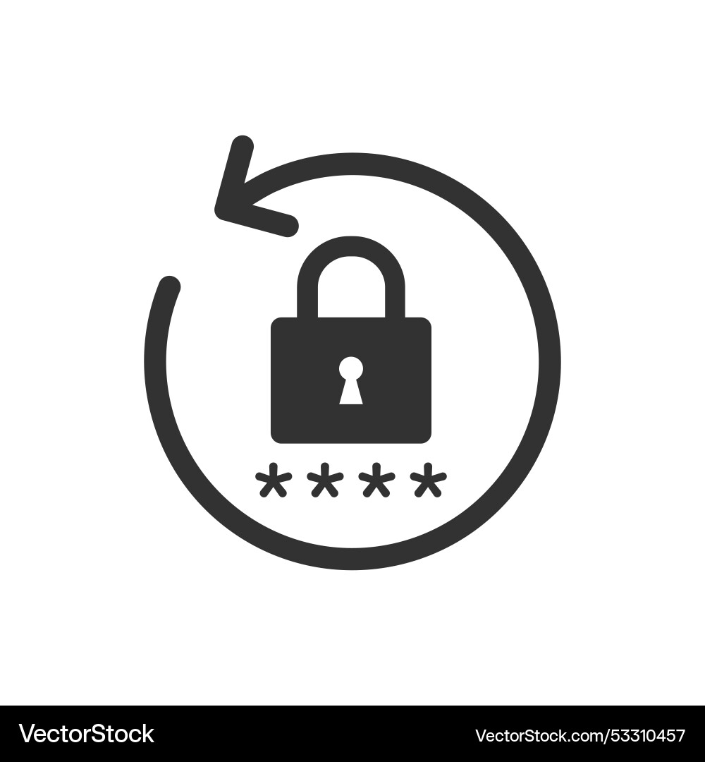 Password Reset Icon vector image