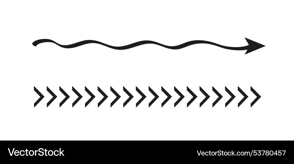Set of arrows pack pointers minimalist Vector Image