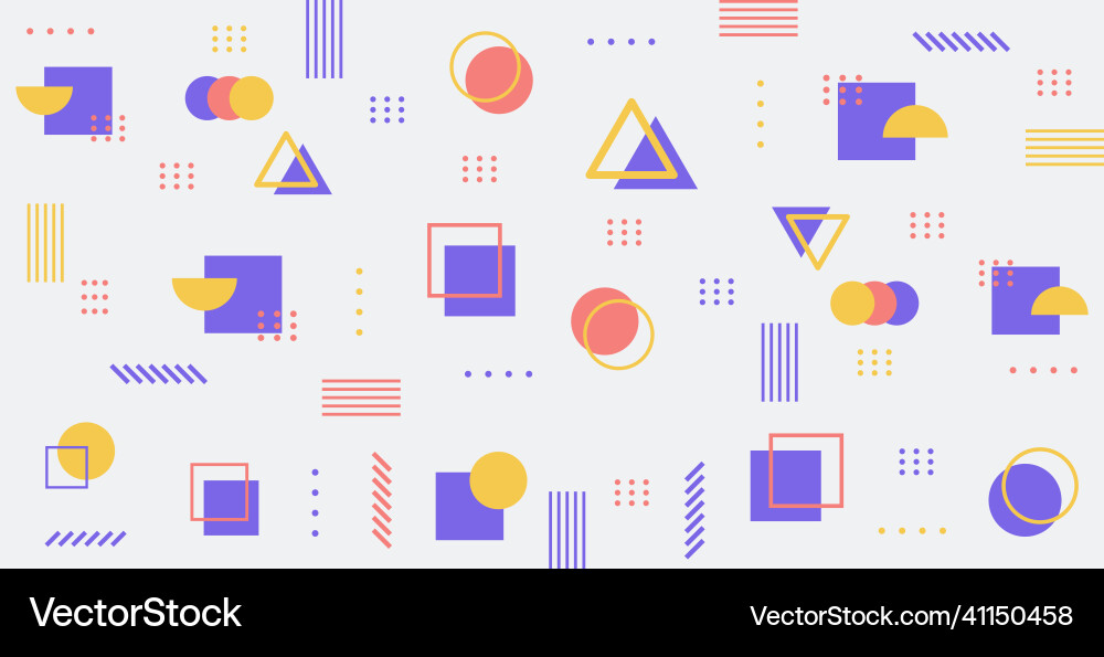 Abstract background with different geometric Abstract background with different geometric vector image