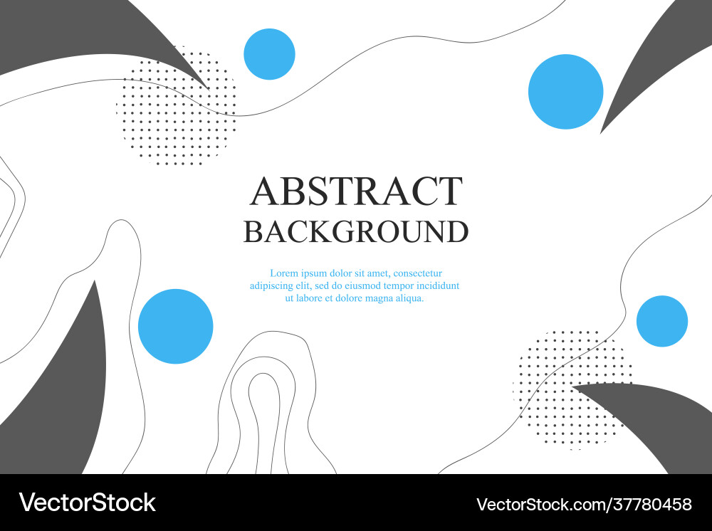 Abstract background with geometric objects Vector Image