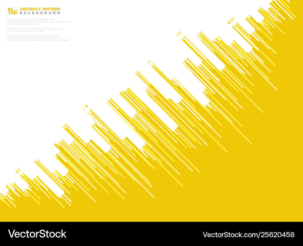 Abstract yellow stripe line pattern design Abstract yellow stripe line pattern design vector image