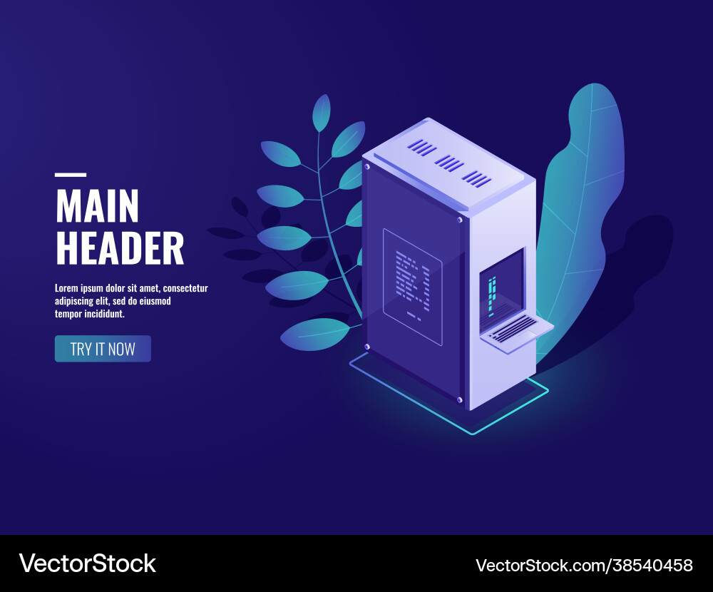 Artificial intelligence automated process big Artificial intelligence automated process big vector image