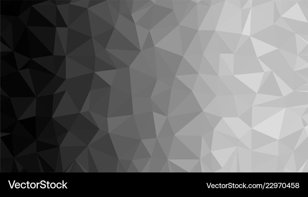 Black triangular low poly mosaic abstract pattern Black triangular low poly mosaic abstract pattern vector image