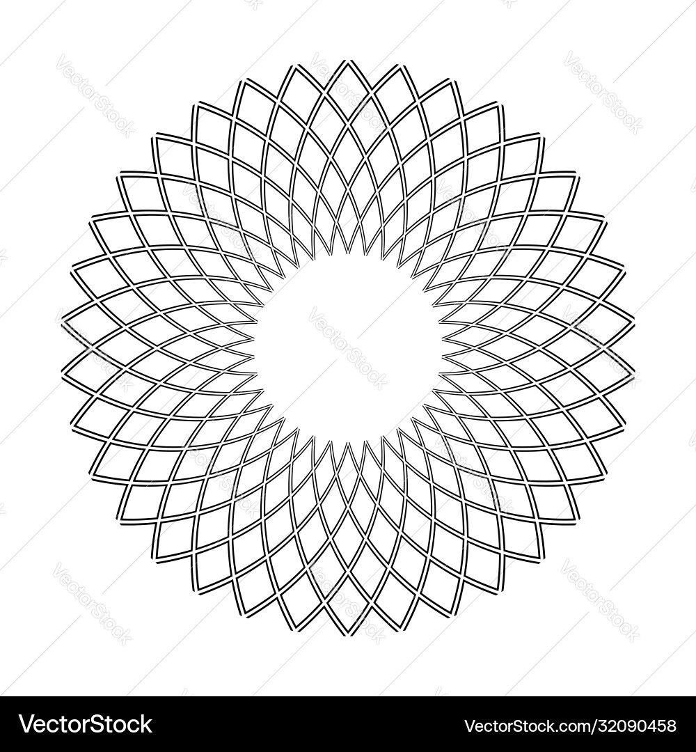 Circle rotation pattern Circle rotation pattern vector image