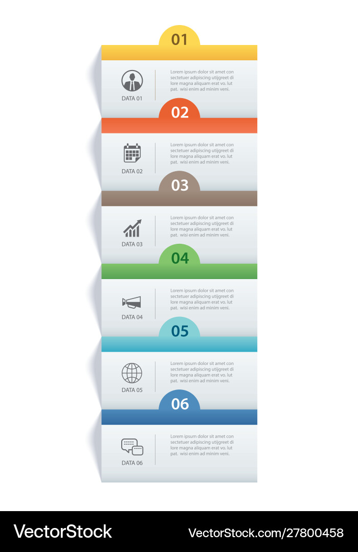 Data Index Paper Template vector image