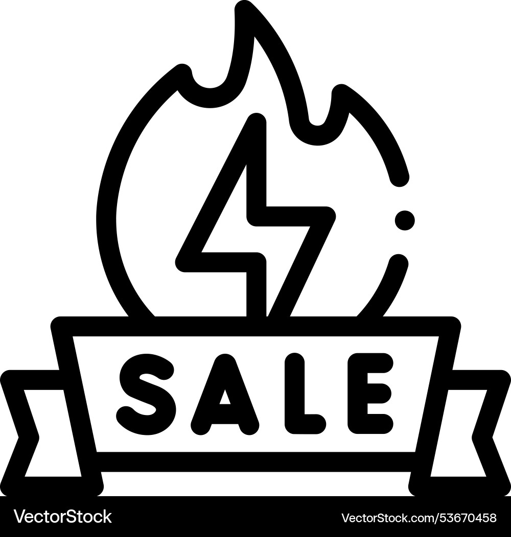 Flash icon thin linear style design isolated Flash icon thin linear style design isolated vector image