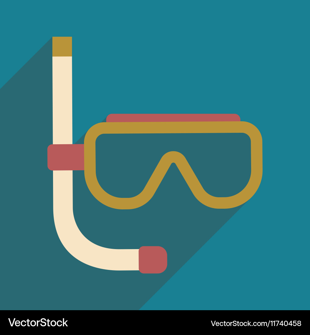 Flat with shadow icon and mobile application vector image