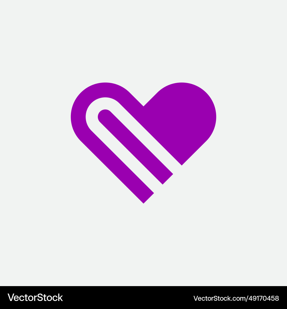 Herz Liebe Valentin rosa lila Logo Design Herz Liebe Valentin rosa lila Logo Design vektorbild