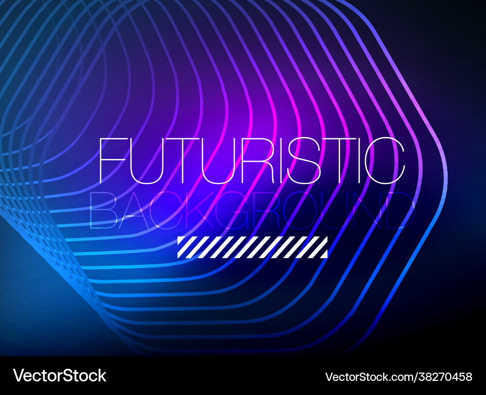 Neon color square shape lines abstract background Neon color square shape lines abstract background Vector Image
