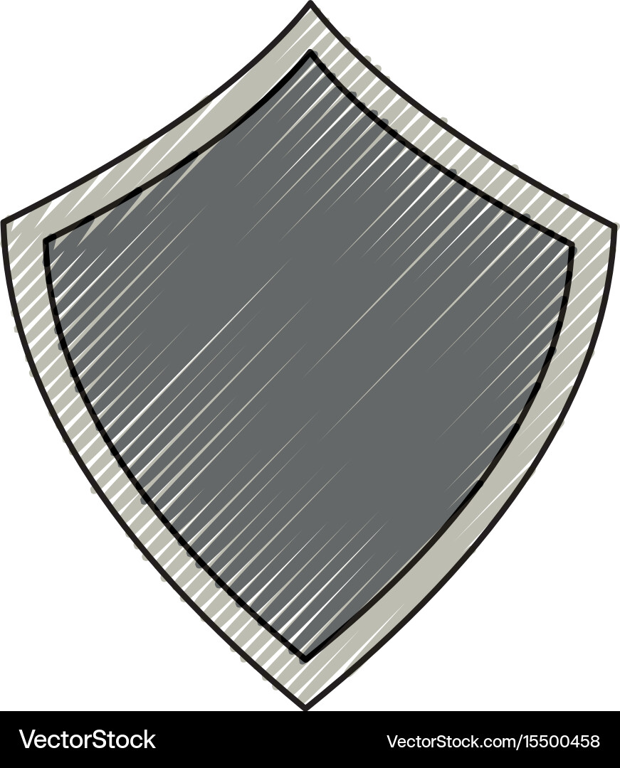 Security web padlock shield vector image